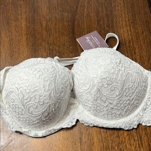 White Lace Bra